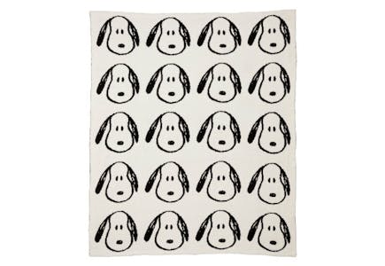 Peanuts Knit Throw Blanket