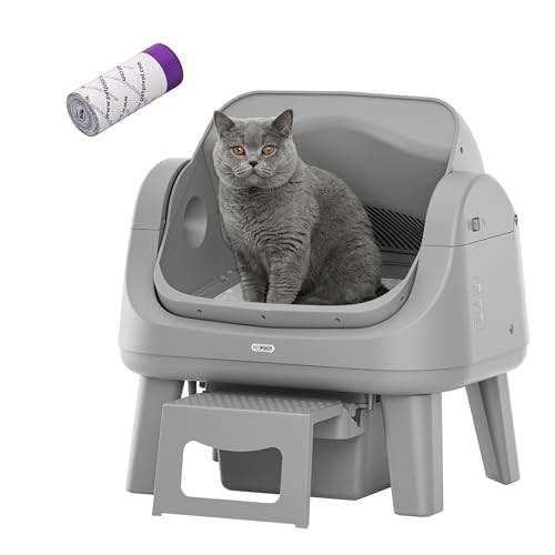 Open Top Self Cleaning Cat Litter Box