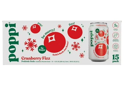 Poppi Soda Cranberry Fizz 15-Pack