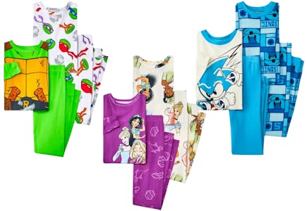Kids' Character 4-Piece Pajama Set