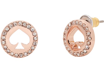 Kate Spade Spot the Spade Halo Studs