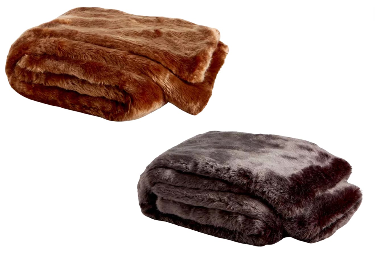 Faux Fur Throw