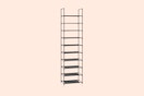 a metal shoe rack
