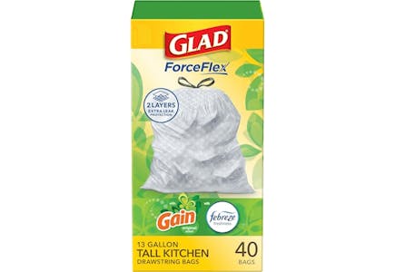 3 Glad ForceFlex Trash Bags Boxes