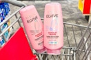 2 bottles of loreal elvive conditioner in a cart