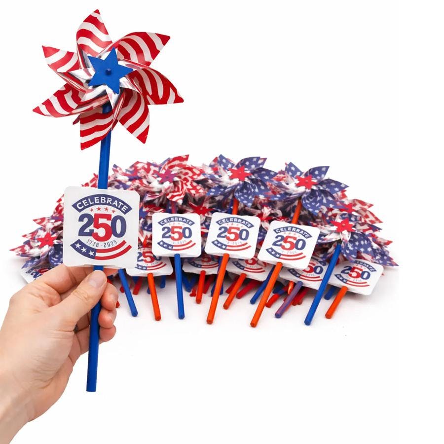 Patriotic Card & Pinwheel Set