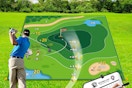 Golf Practice Mat Indoor Outdoor Mat 2in1 Double Sided, 6X6FT Golf Practice Mat Yard Games for Adults, 20 Sticky Golf Balls Garage Backyard