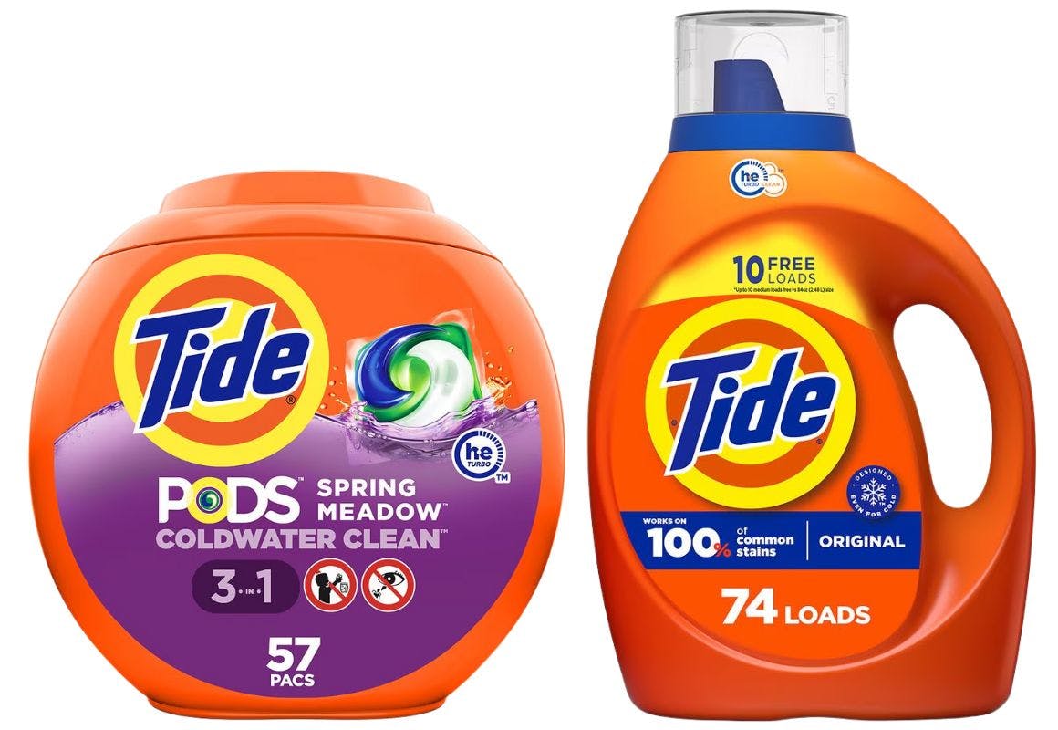 2 Tide Detergents (131 Loads)