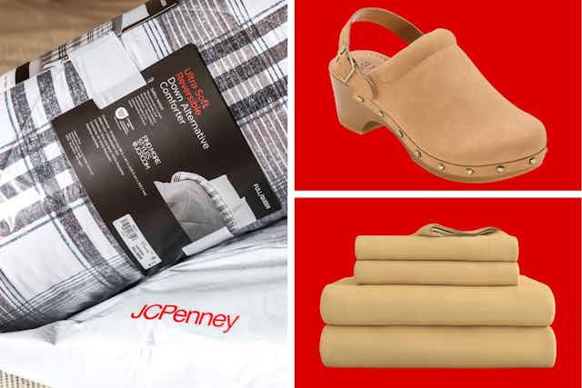 Up to 86% Off JCP Doorbusters: $14 Wrinkle-Free Sheets, $7 Towels, and More card image