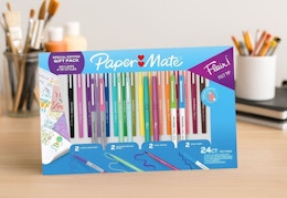 Grab a 24-Pack of Paper Mate Felt Tip Pens for Just $16 Shipped card image