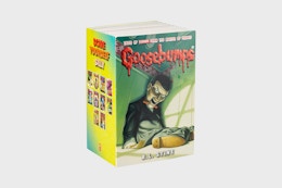 a box of goosebumps books