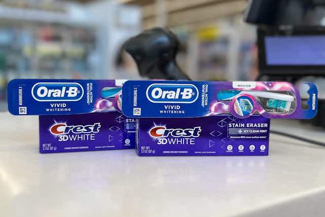 Crest and Oral-B Oral Care for $0.75 Each at Walgreens card image