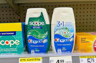 walgreens crest toothpaste on shelf