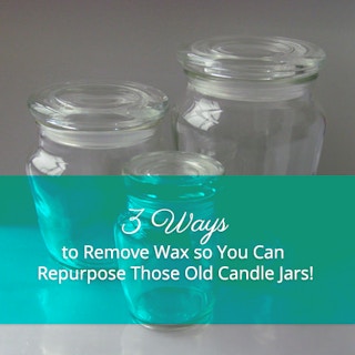 old candle jars