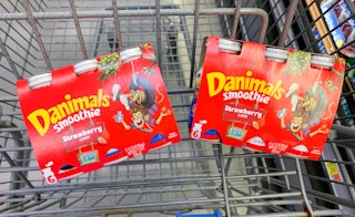danimals smoothies in shopping cart