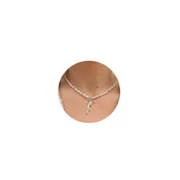 Bow Gold Pearl Necklace