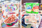 cereal cheese chicken collage