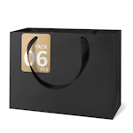 Black Gift Bags 6-Pack