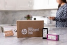 a HP instant ink subscription on a kitchen island 