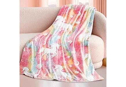 Glow-in-the-Dark Throw Blanket