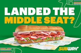 middle seat promo from subway