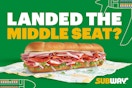 middle seat promo from subway