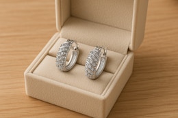 0.25-Carat Diamond Hoop Earrings, Only $20 Shipped (Reg. $499.99) card image