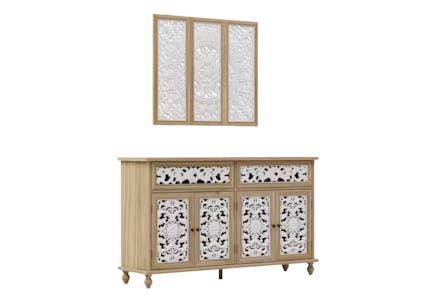 Storage Cabinet Decor Set