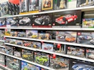 legos sitting on target shelves