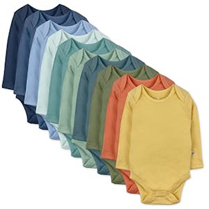 Baby Long Sleeve Bodysuits 10-Pack