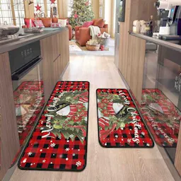 Christmas Kitchen Rug Set