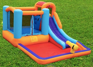 Giant Bounce House Water Slide with Pool Area & Blower