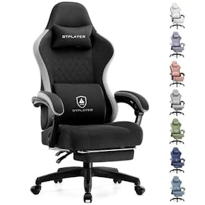 High Back Gaming Chair with Footrest