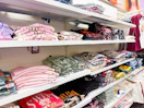 women's graphic tees sitting on a target shelf