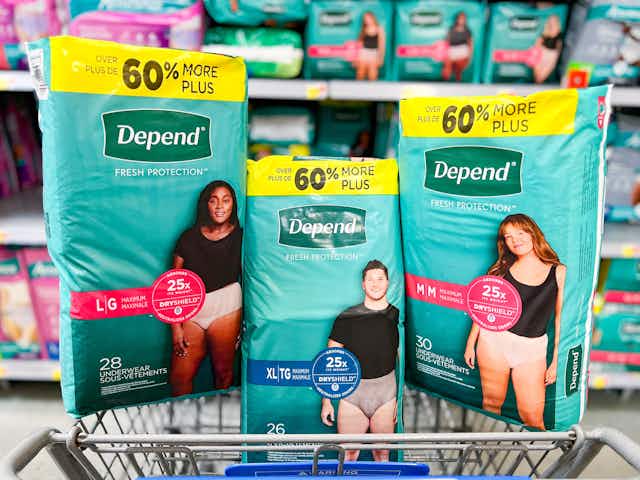 Get 47% Off Depend at Walmart With Ibotta — Only $11.48 card image
