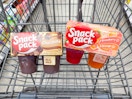 snack pack pudding and gelatin cups in walgreens cart
