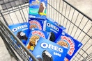 cart full of nestle drumstick and oreo ice creams