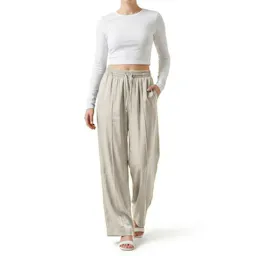 Women's Drawstring Palazzo Pants