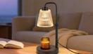 a candle warmer lamp on a table
