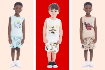 walmart toddler character outfit set collage
