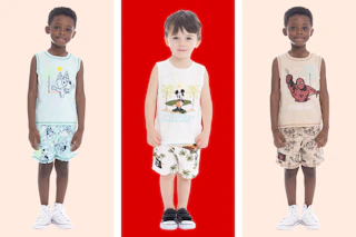 walmart toddler character outfit set collage