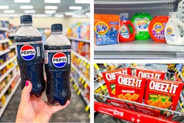 Last-Chance CVS Deals: Free Pepsi, $1.59 Tide, $1.75 Snacks, and More card image