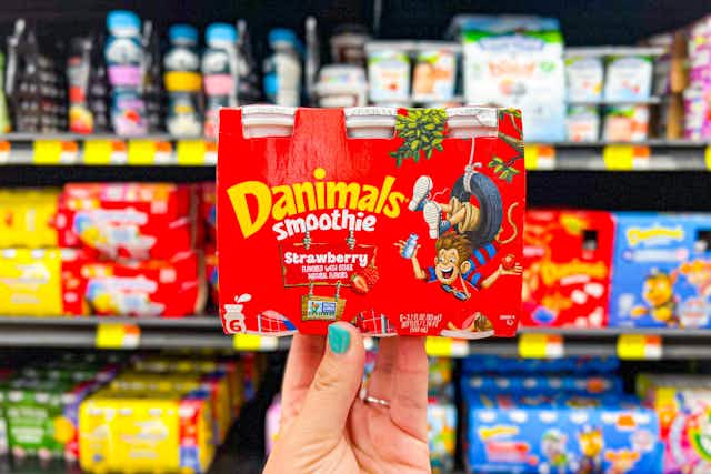 Danimals Smoothie 6-Pack, Only $2.45 per Pack With Ibotta at Walmart card image