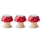 Mushroom Candle Holder 3-Pack
