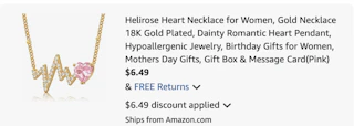 necklace Amazon receipt