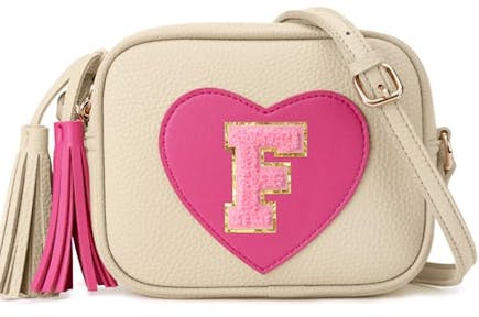 Initial Toddler Girl Heart Purse