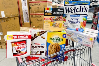 Costco snack roundup welchs belvita kind nutella kinder chobani in cart