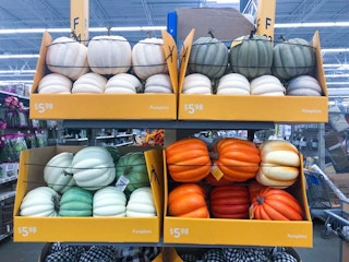 decorative pumpkin display at walmart