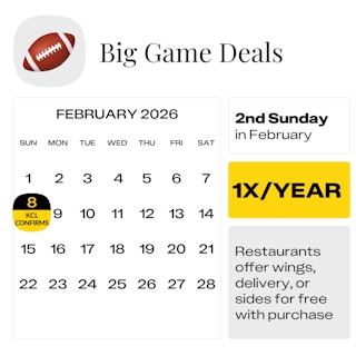 Big Game Food Deals Feb 2026