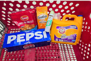 target matchup groceries in shopping cart